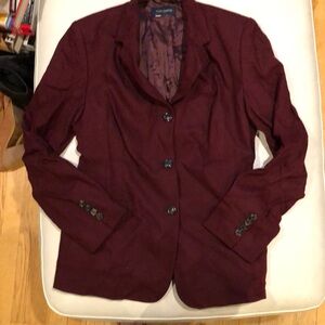 Piazza Sempione burgundy blazer
